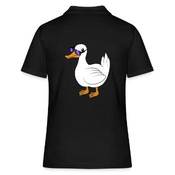 Duck sunglasses cool - Women's Polo Shirt - black - Back - Ailine (174cm)