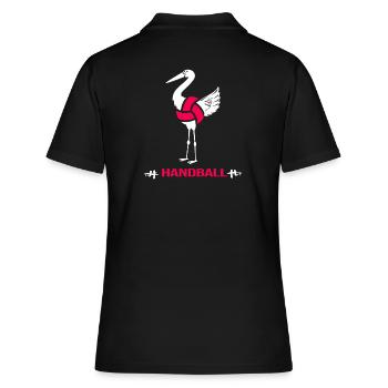 Handball saut lancer Handball Fan Joueur de handball - Polo Femme - noir - Dos - Ailine (174cm)