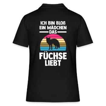 Fuchs - Frauen Polo Shirt - Schwarz - Hinten - Ailine (174cm)