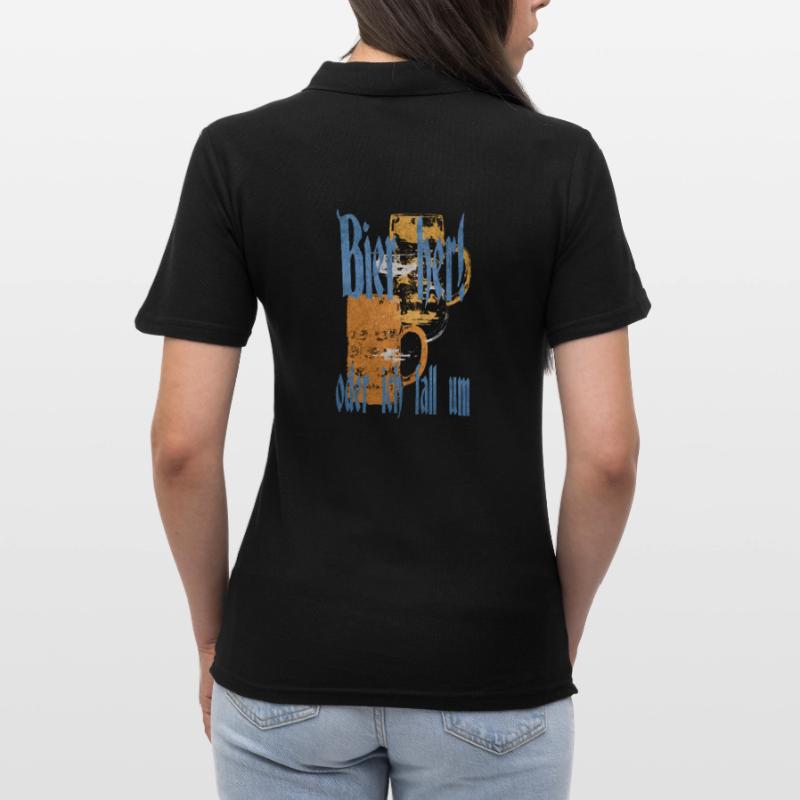 Bier her oder ich fall um Frauen Polo Shirt