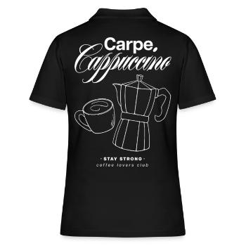 Carpe Cappuccino Design - Polo Femme - noir - Dos - Ailine (174cm)