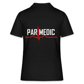 Paramedic Rettungssanitäter Sanitäter Geschenk - Frauen Polo Shirt - Schwarz - Hinten - Ailine (174cm)