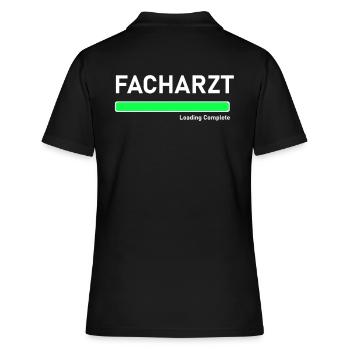 Facharzt Loading - Frauen Polo Shirt - Schwarz - Hinten - Ailine (174cm)