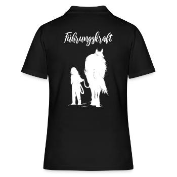 Reiterinnen Geschenk Führungskraft Reiterin Pferde - Frauen Polo Shirt - Schwarz - Hinten - Ailine (174cm)