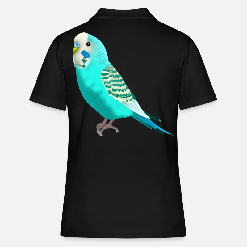 Sweet budgerigar - Women's Polo Shirt - black