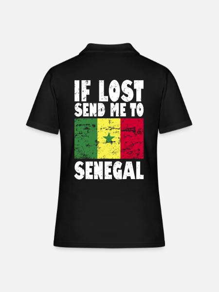 Drapeau du Sénégal - Polo Femme - noir