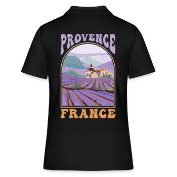 Provence France Souvenir - Women's Polo Shirt - black - Back - Ailine (174cm)