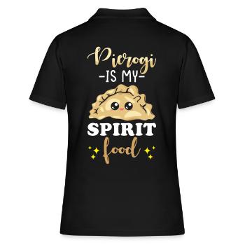 Pierogi dumplings - Women's Polo Shirt - black - Back - Ailine (174cm)