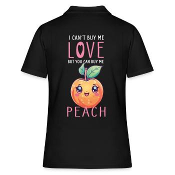 Peach Kawaii - Women's Polo Shirt - black - Back - Ailine (174cm)