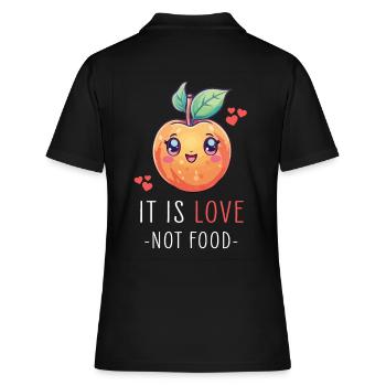 Peach Kawaii - Women's Polo Shirt - black - Back - Ailine (174cm)