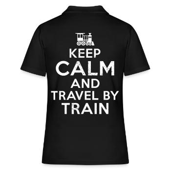 Train journey - Women's Polo Shirt - black - Back - Ailine (174cm)