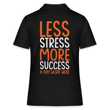 4 days a week - Women's Polo Shirt - black - Back - Ailine (174cm)
