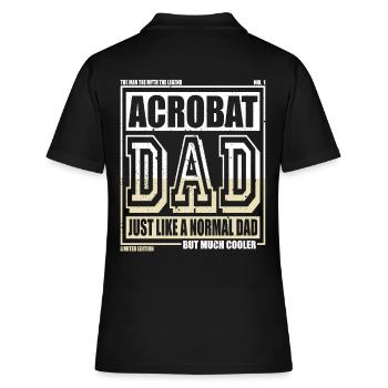 Akrobat Papa Geschenk - Frauen Polo Shirt - Schwarz - Hinten - Ailine (174cm)