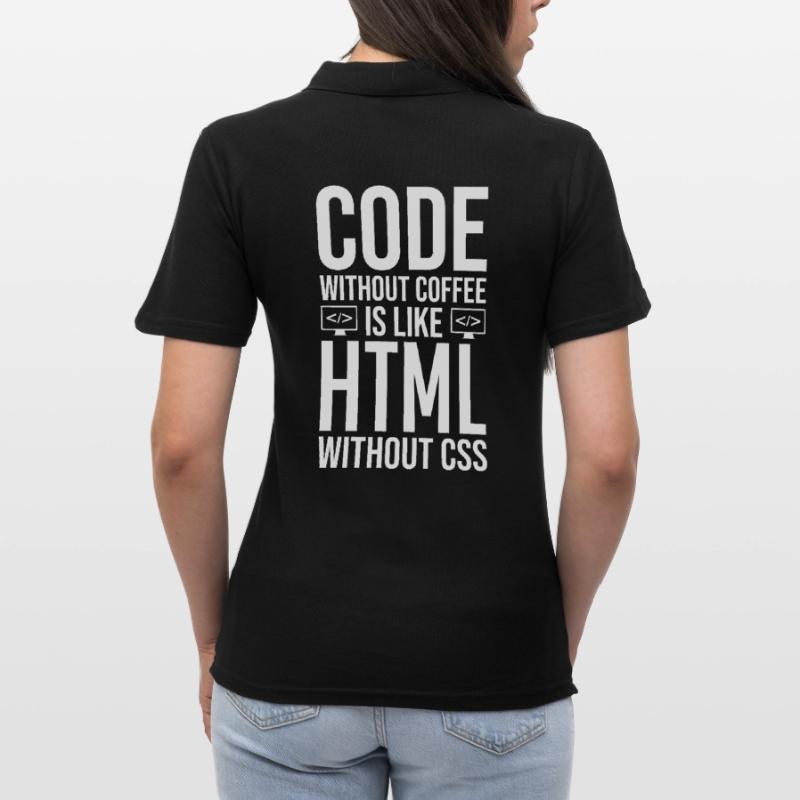Coder Kaffee Geschenk Frauen Polo Shirt