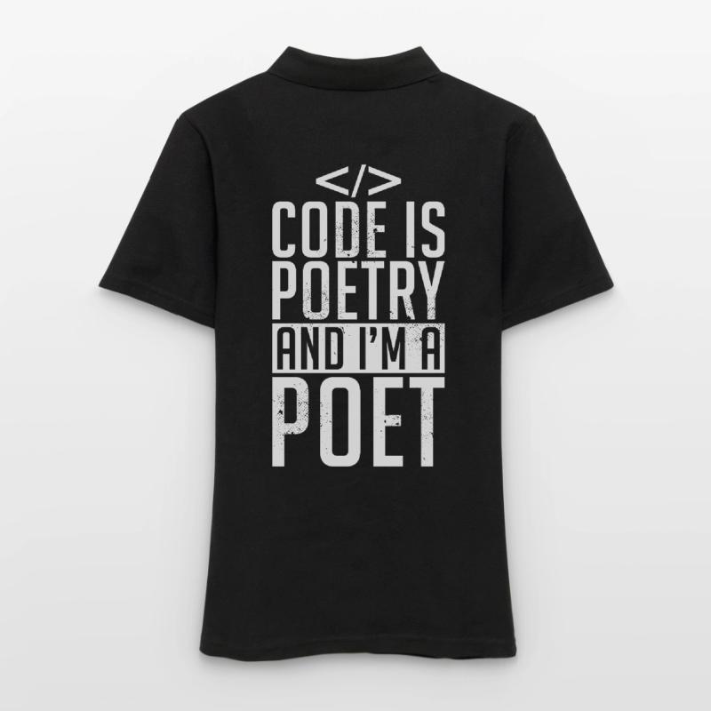 Code Codeur Programmeur Développeur Codeur Polo Femme