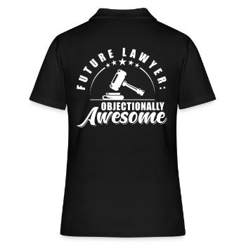 Future Lawyer Objection - Women's Polo Shirt - black - Back - Ailine (174cm)