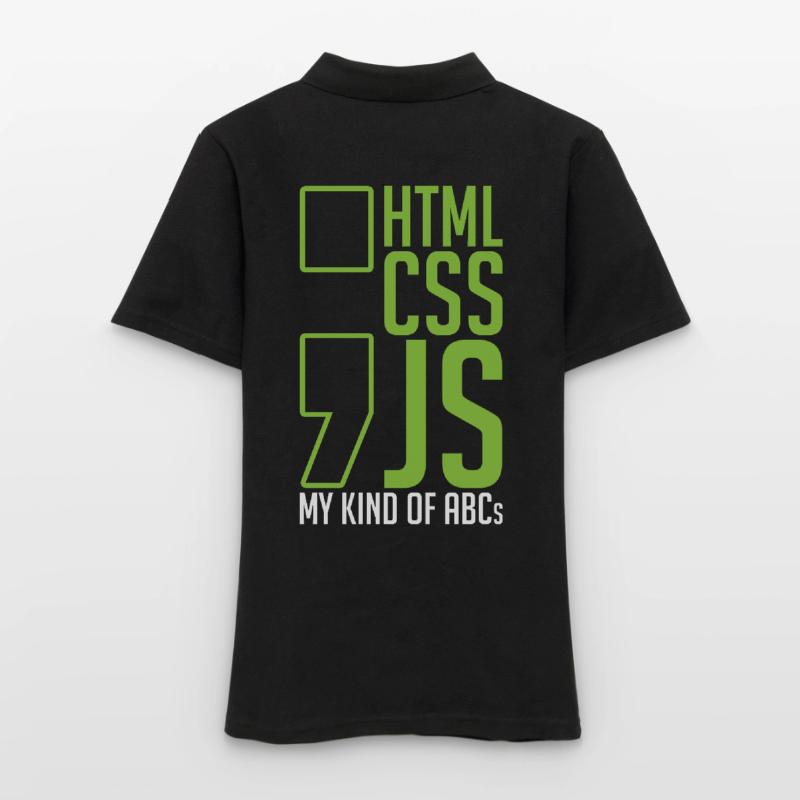 web developer gift html css js my kind of Women's Polo Shirt