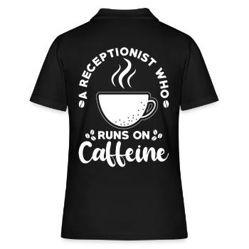 Réceptionniste Cadeau Café réceptionniste - Polo Femme - noir - Dos - Ailine (174cm)