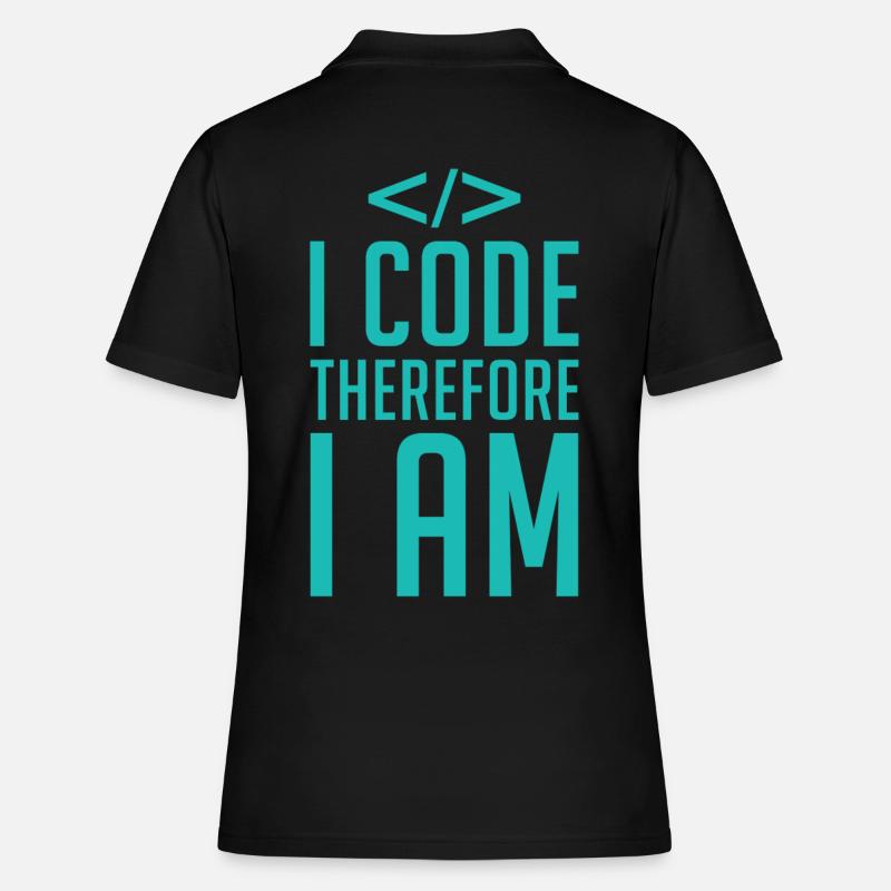 Code Codeur Programmeur Développeur Codeur - Polo Femme - noir