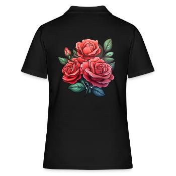 Fleur de Rose - Polo Femme - noir - Dos - Ailine (174cm)