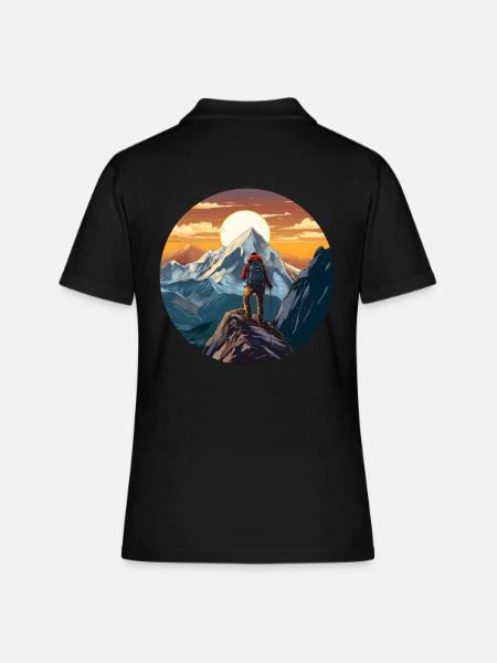 Alpinisme - Polo Femme - noir