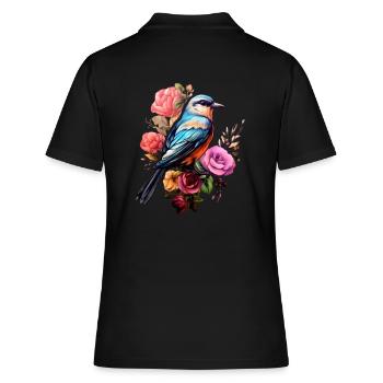 Esthétique des oiseaux - Polo Femme - noir - Dos - Ailine (174cm)