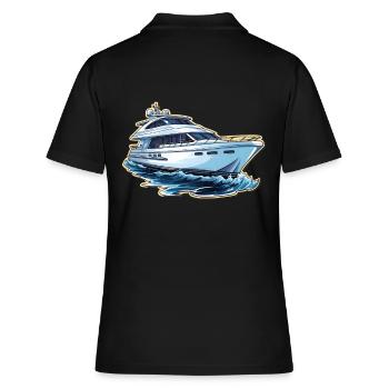 Yacht Bateau à moteur - Polo Femme - noir - Dos - Ailine (174cm)
