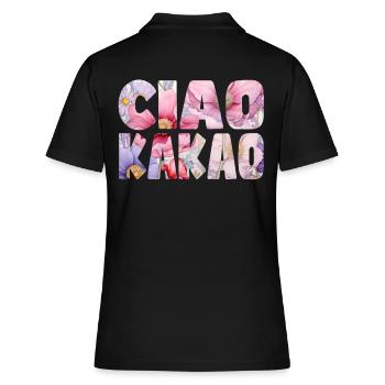 Motif floral de cacao Ciao - Polo Femme - noir - Dos - Ailine (174cm)