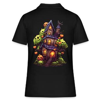 Anime Manga Maison hantée - Polo Femme - noir - Dos - Ailine (174cm)