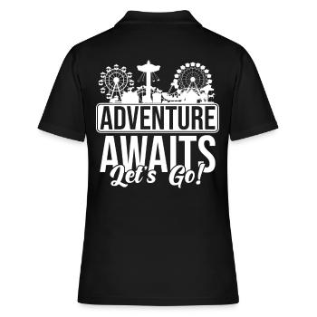 Amusement Park Folk Festival Family Outing - Women's Polo Shirt - black - Back - Ailine (174cm)