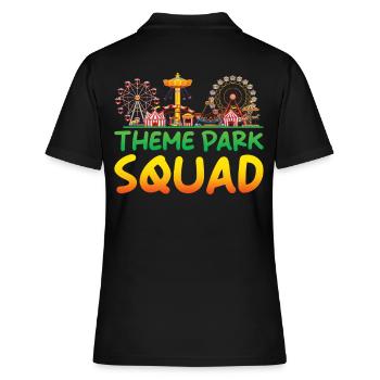 Amusement Park Folk Festival Family Outing - Women's Polo Shirt - black - Back - Ailine (174cm)
