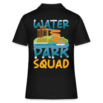 Water Park Squad - Group Family Water Park - Women's Polo Shirt - black - Back - Ailine (174cm)