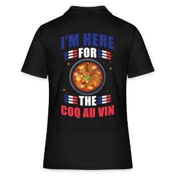 Coq Au Vin - Women's Polo Shirt - black - Back - Ailine (174cm)