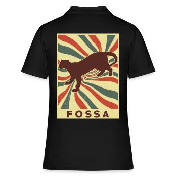 Fossa Rétro Vintage - Polo Femme - noir - Dos - Ailine (174cm)