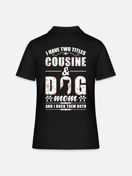 Cousin & Maman Chiens - Polo Femme - noir