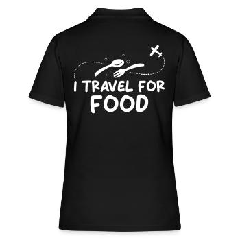 Food Trip Reisen Essen Kulinarisch Küche - Frauen Polo Shirt - Schwarz - Hinten - Ailine (174cm)