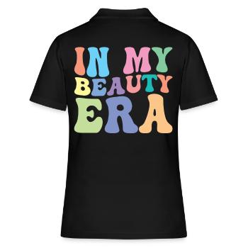 Beauté Rétro Groovy In Meiner - Polo Femme - noir - Dos - Ailine (174cm)
