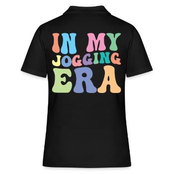 Jogging Retro Groovy In Meiner - Frauen Polo Shirt - Schwarz - Hinten - Ailine (174cm)