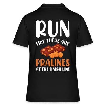 Ligne d’arrivée du marathonien de marathon Dire drôle - Polo Femme - noir - Dos - Ailine (174cm)