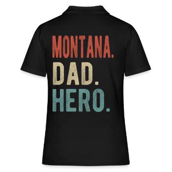 Montana papa héros - Polo Femme - noir - Dos - Ailine (174cm)