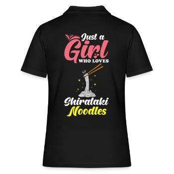 Nouilles Shiritaki - Polo Femme - noir - Dos - Ailine (174cm)
