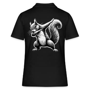 Tamponner l’écureuil - Polo Femme - noir - Dos - Ailine (174cm)