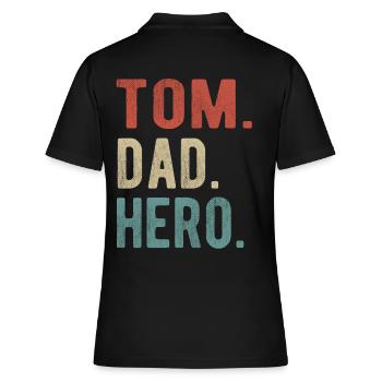 Tom Papa Héros - Polo Femme - noir - Dos - Ailine (174cm)