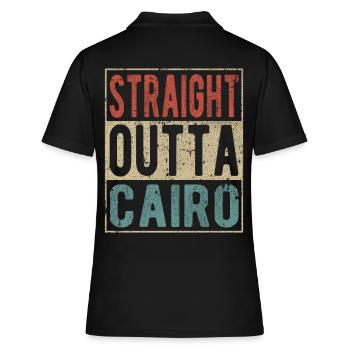 Tout droit sorti du Caire - Polo Femme - noir - Dos - Ailine (174cm)