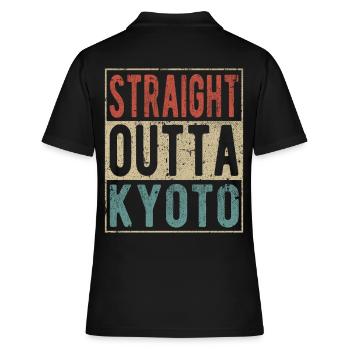 Tout droit sorti de Kyoto - Polo Femme - noir - Dos - Ailine (174cm)