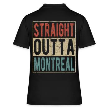 Tout droit sorti de Montréal - Polo Femme - noir - Dos - Ailine (174cm)