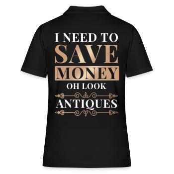 Antiquité Collector Essentials Antiquités nostalgiques - Polo Femme - noir - Dos - Ailine (174cm)