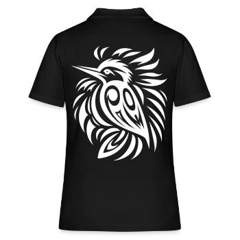 Specht Ureinwohner Amerikas Tierkreis - Frauen Polo Shirt - Schwarz - Hinten - Ailine (174cm)