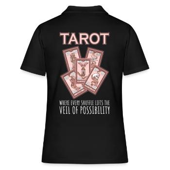 Carte de Tarot - Polo Femme - noir - Dos - Ailine (174cm)