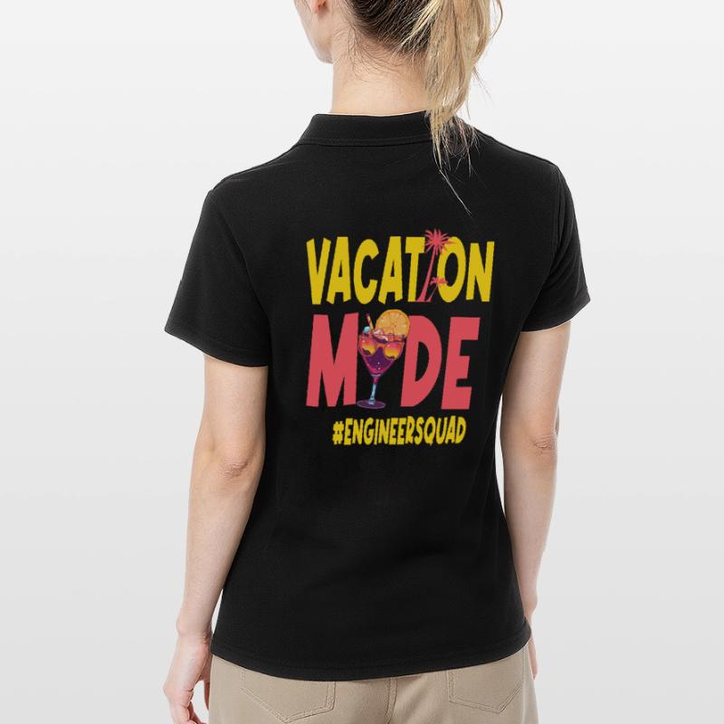 Engineer Vacation Vacy Mode Engineersquad Women's Polo Shirt